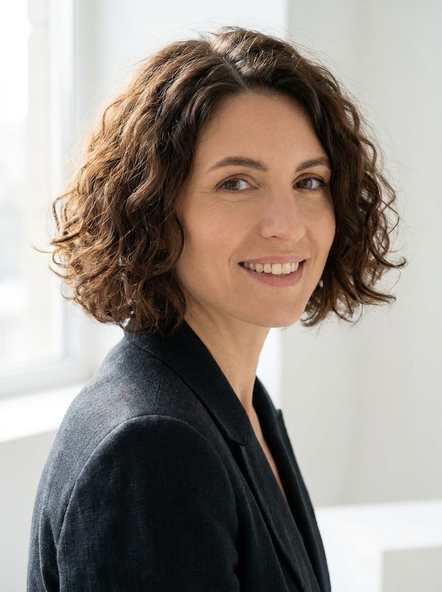 Curly Bob für feines Haar - Lockige Bob Frisur